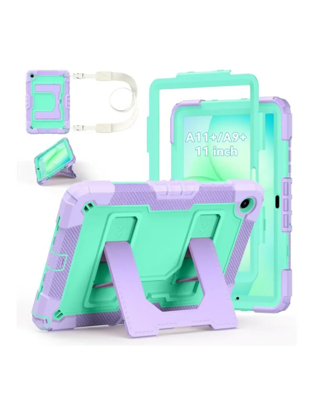 NWT: Samsung Galaxy Tab A11+/A9+ Case - Mint Green and Light Purple